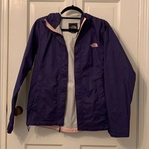 Navy blue NorthFace raincoat